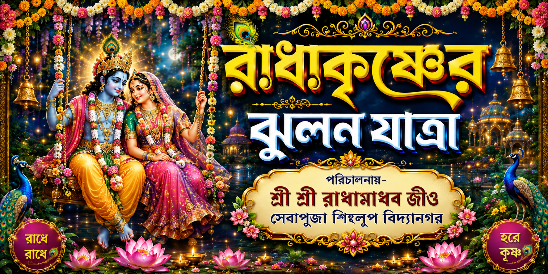 রাধাকৃষ্ণের ঝুলন যাত্রা